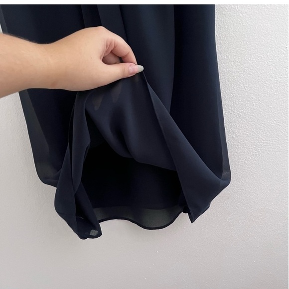 LOFT casual navy blue sleeveless dress size 6P - Picture 12 of 13